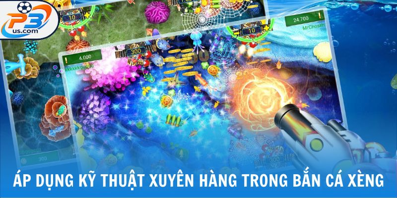 Bắn Cá Xèng - Khám Phá Siêu Phẩm Thả Lưới Đầy Kịch Tính 7 Áp dụng kỹ thuật xuyên hàng trong bắn cá xèng
