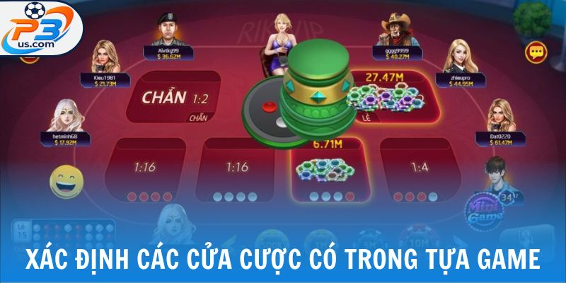 Xóc Đĩa - Luật Chơi Cụ Thể Mà Các Tay Cược Mới Cần Nắm 6 Xác định các cửa cược có trong tựa game